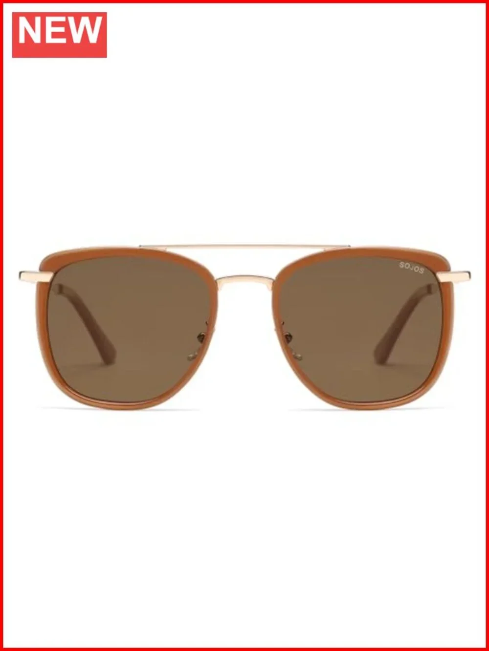 Vintage Aviator Square Polarized Sunglasses UV400